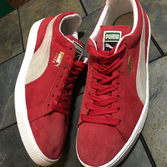 Puma Other - Puma Suede Men’s size 14 Scarlet